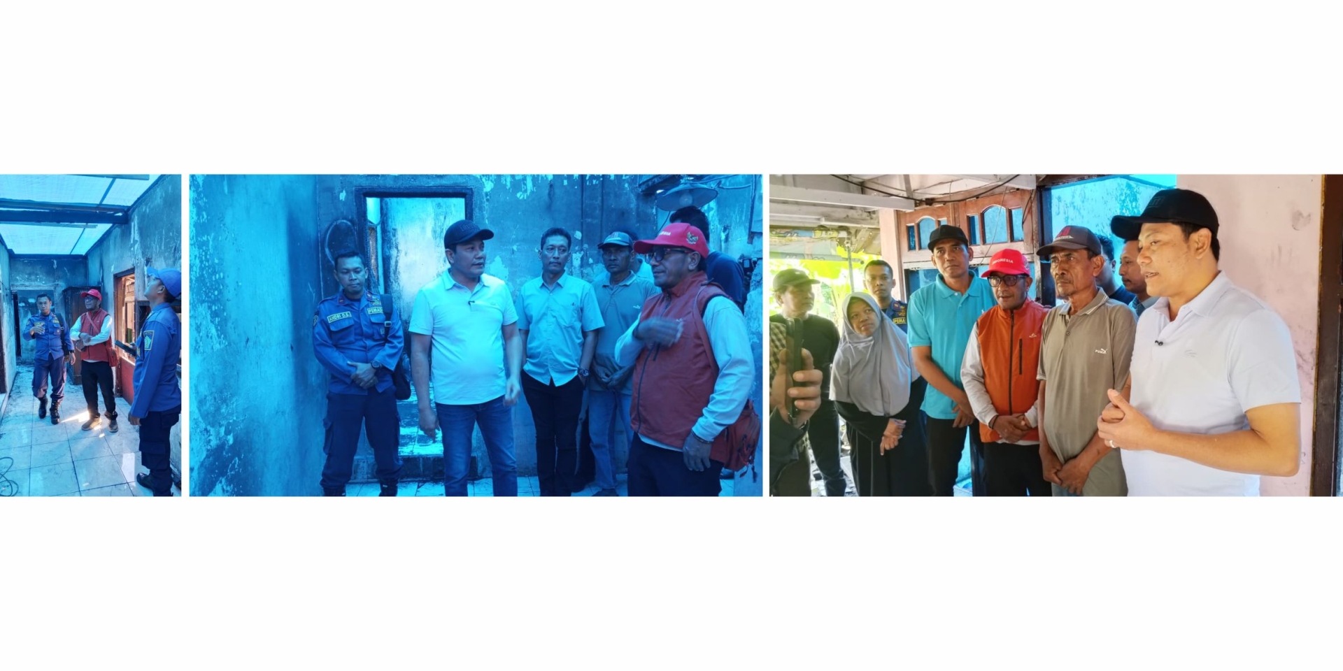 Kepala Pelaksana (Kalaksa) BPBD Kabupaten Sidoarjo mendampingi Bapak Bupati Sidoarjo dalam kegiatan inspeksi mendadak (sidak) ke lokasi rumah terdampak kebakaran di Jl. Kolonel Sugiono, Desa Kepuh Kiriman, Kecamatan Waru.